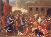 Nicolas Poussin The Abduction of the Sabine Women oil on canvas